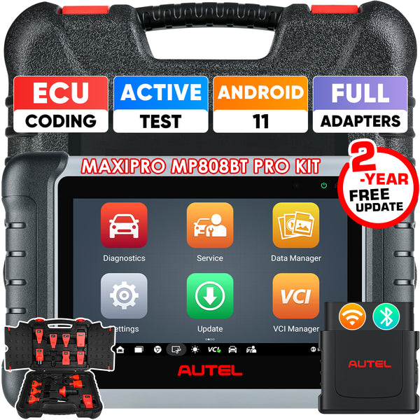 Autel MaxiPro MP808K MP808S Kit Full System Diagnostic Tool with Complete  OBDI Adapters Support FCA AutoAuth