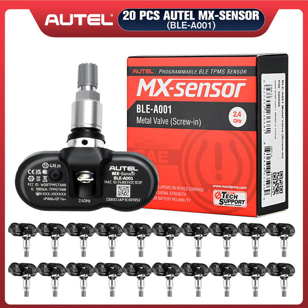 Autel TPMS MX-Sensor BLE-A001 Tesla Sensor, 2024 Newest Bluetooth Low Energy Sensor, Pre-Programmed for Tesla 3/Y/S/X Models, Programmable for BLE-Equipped Vehicles, Compatible with ITS600/ITS600PRO/TS900