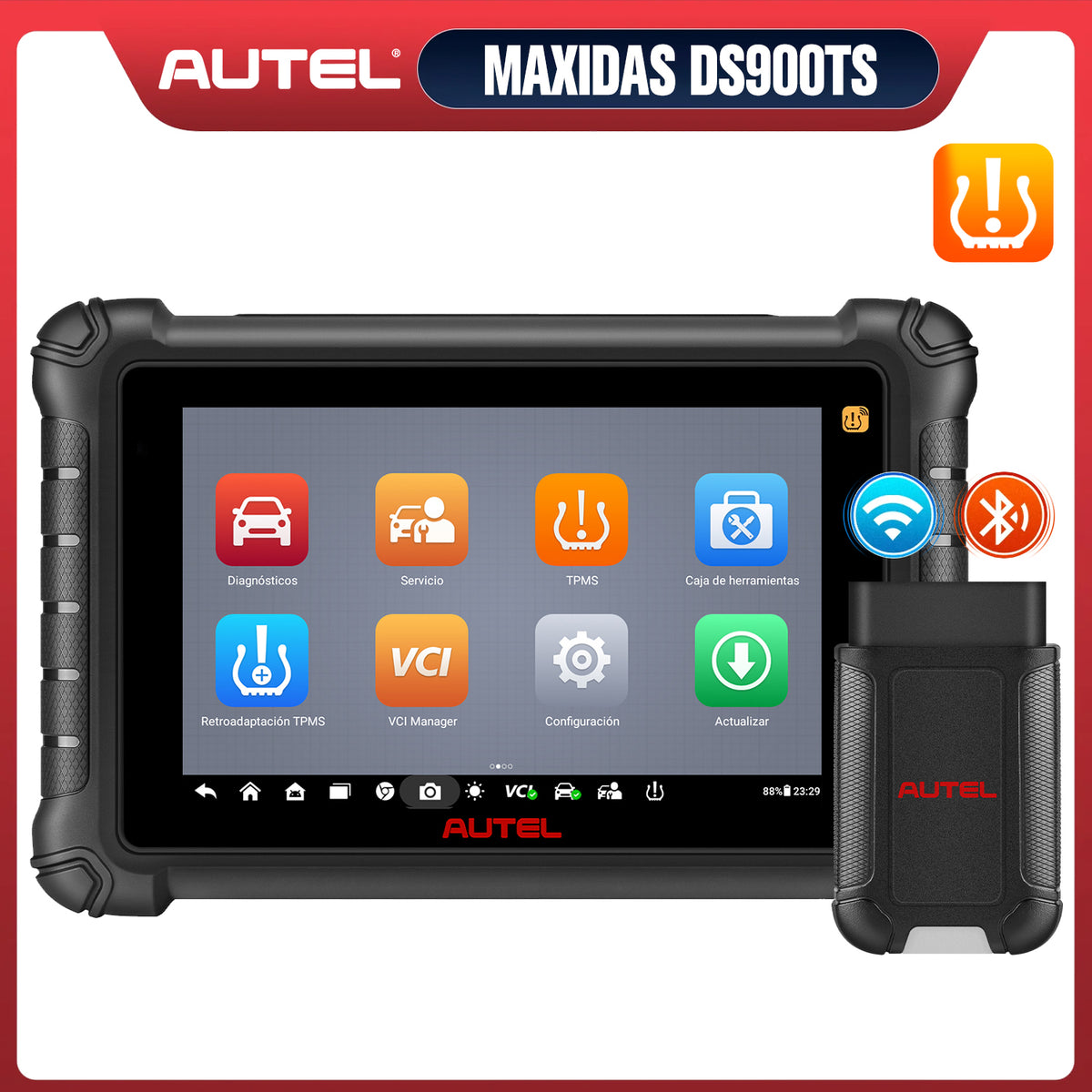 Autel MaxiDAS DS900TS DS900-TS Wireless TPMS Diagnostic Tool, Full TPM —  obdprice