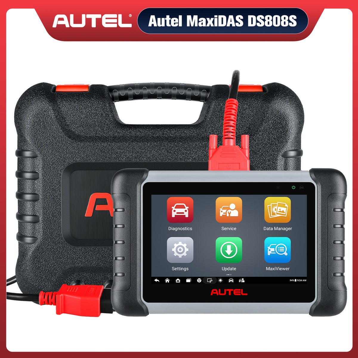 Autel MaxiDAS DS808S-BT OBD2 Diagnostic Scanner with Android 11, Advanced  ECU Coding, Bi-Directional Control, Support Multi-Language, 36+ Services