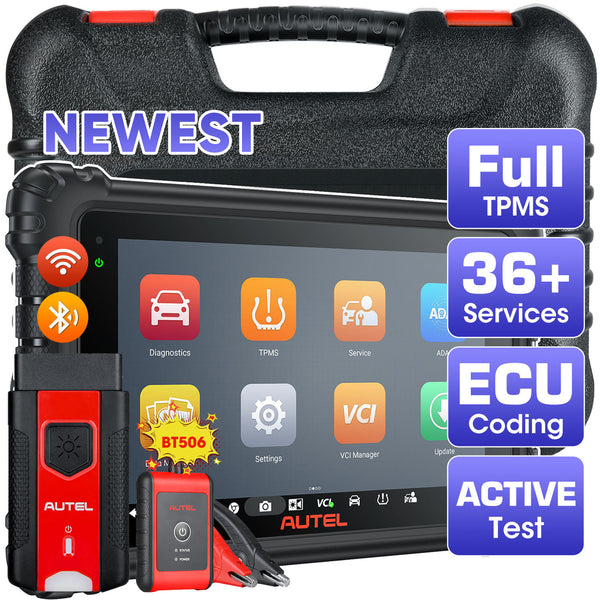 Autel Maxisys MS906Pro-TS Bi-Directional Control Diagnostic Scanner and TPMS Tool, 2025 Newest All Systems Diagnostics, 36+ Services, ECU Coding, Active Test, Upgraded Ver. of MS906TS