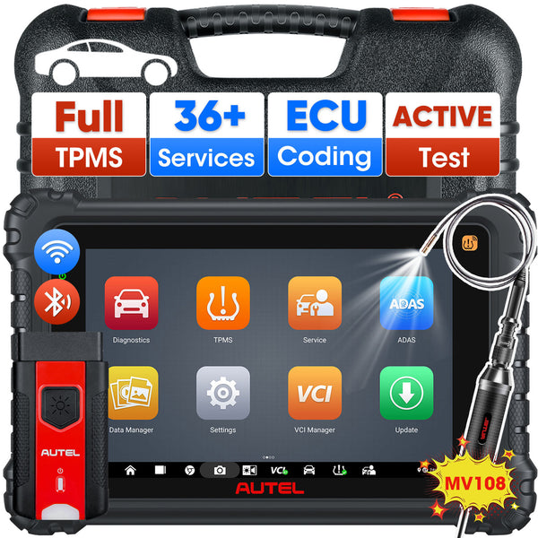 Autel Maxisys MS906Pro-TS Bi-Directional Control Diagnostic Scanner and TPMS Tool, 2025 Newest All Systems Diagnostics, 36+ Services, ECU Coding, Active Test, Upgraded Ver. of MS906TS