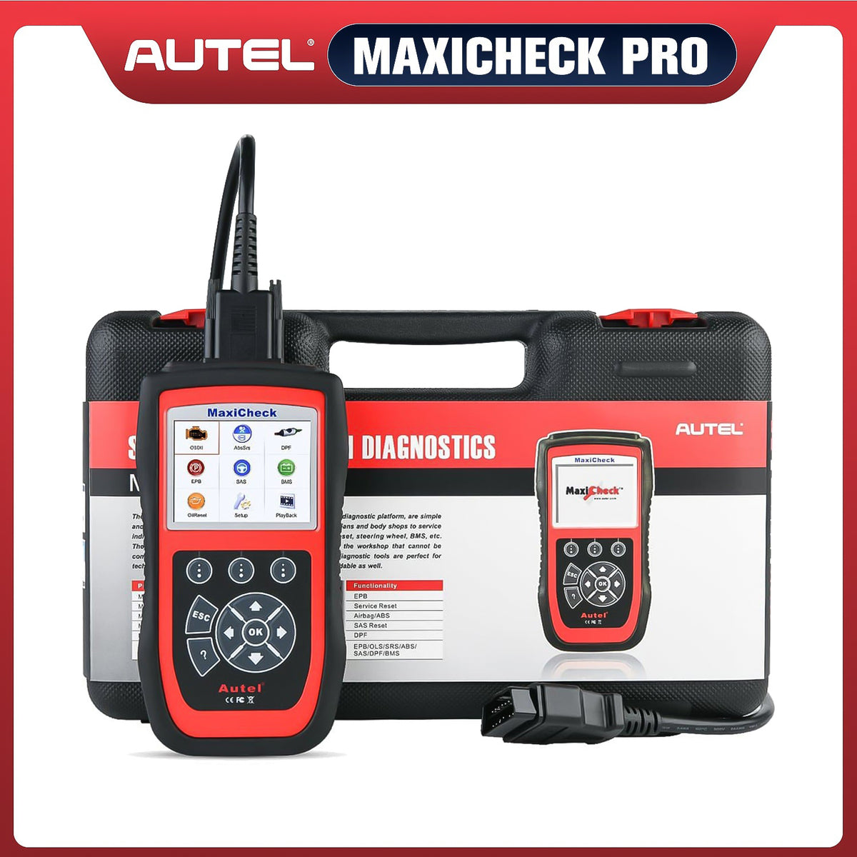 Autel Maxicheck Pro Auto Bleeding OBD2 Scanner & Code Reader