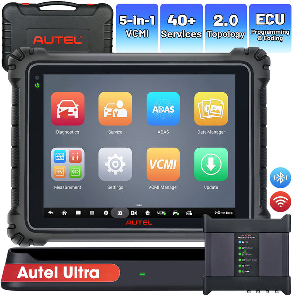 Autel Maxisys Ultra 2025 Top Full System Diagnostic Tool with 5-in-1 VCMI, Topology Map, 40+ Services, ECU Programming & Coding (Upgraded Ver. of MS919/ MS909/ Elite II)