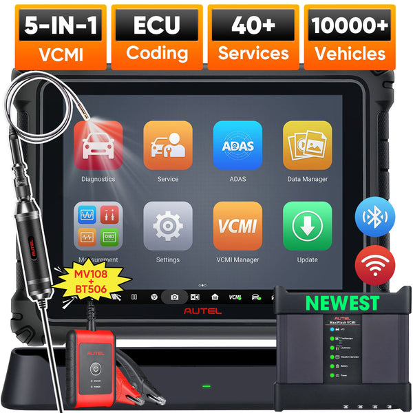 Autel Maxisys Ultra 2025 Top Full System Diagnostic Tool with 5-in-1 VCMI, Topology Map, 40+ Services, ECU Programming & Coding (Upgraded Ver. of MS919/ MS909/ Elite II)