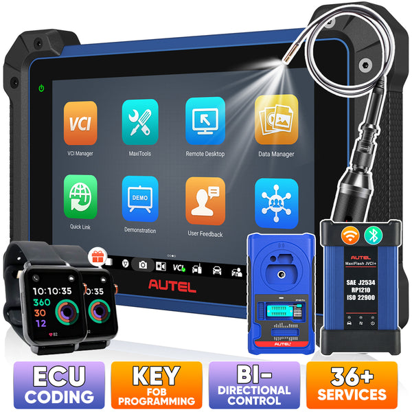 Autel MaxiIM IM608S II / IM608 PRO II Automotive All-In-One Key Programming Tool with 2 Free OTOFIX Watches, Top IMMO Functions, Advanced ECU Coding, No IP Limitation, Upgrade of IM608 PRO/IM608/IM508