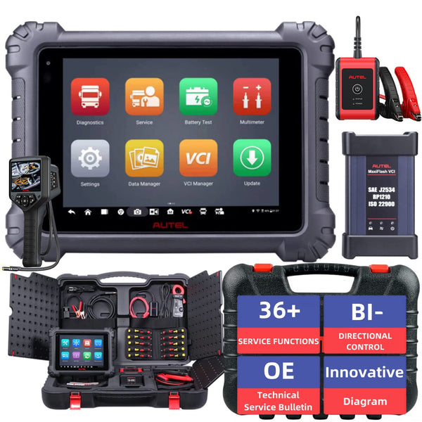 Autel Maxisys MS909CV Heavy Duty Bi-Directional Diagnostic Scanner With Bluetooth J2534 VCI