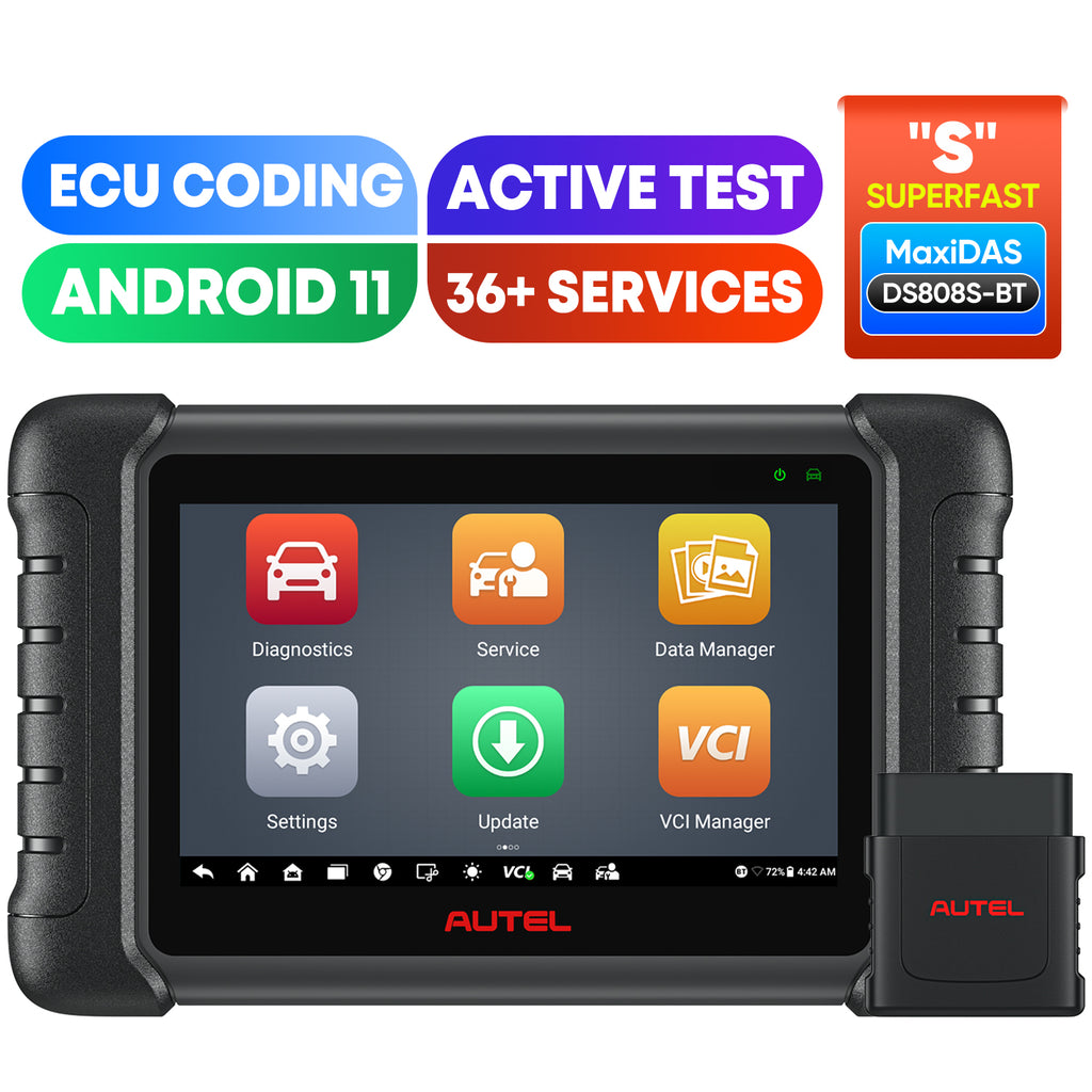 Autel DS808 OBD2 Scanner Car Diagnostic Tool with Bi-directional Control  Ability & Programming(Upgraded DS708 and same as MS906)