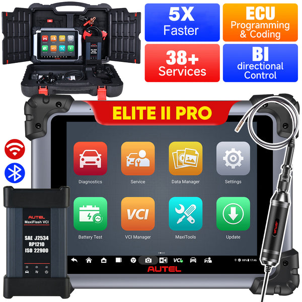 Newest Autel MaxiSys Elite II Pro Diagnostic Tablet with MaxiFlash VCI DoIP  & CAN FD