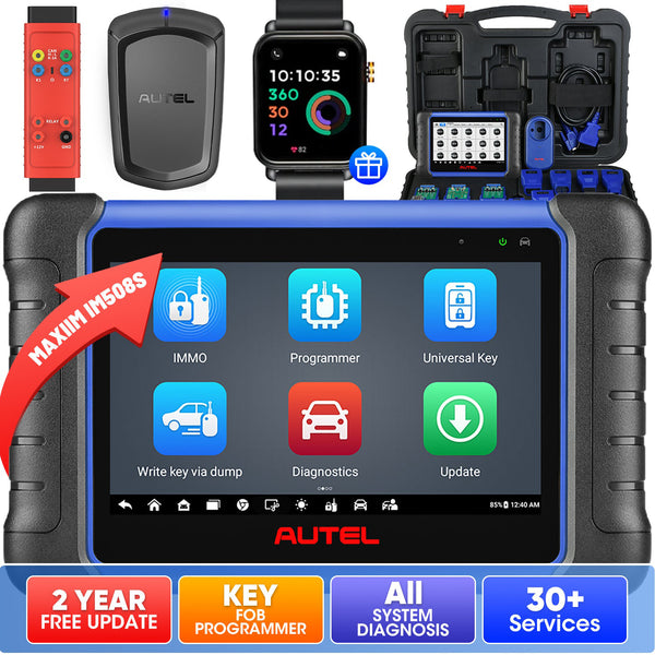 【2-Year Free Update】Autel MaxiIM IM508S Key Fob Programming Tool with XP200 Programmer, All System Diagnostic Scan, 30+ Service, Upgrade of IM508, and Free OTOFIX Watch