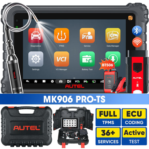 Autel MaxiCOM MK906Pro TS ( MK906S PRO-TS ) Autel Scanner with TPMS Functions ECU Coding, Bi-directional Control, 36+ Services, Upgrade Ver. OF MS906 PRO-TS/ MS906 PRO/ MS906TS/ MS906BT