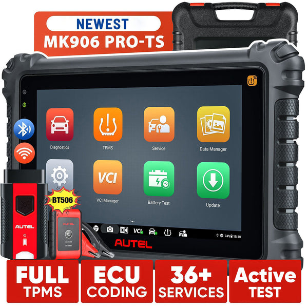 Autel MaxiCOM MK906Pro TS ( MK906S PRO-TS ) Autel Scanner with TPMS Functions ECU Coding, Bi-directional Control, 36+ Services, Upgrade Ver. OF MS906 PRO-TS/ MS906 PRO/ MS906TS/ MS906BT