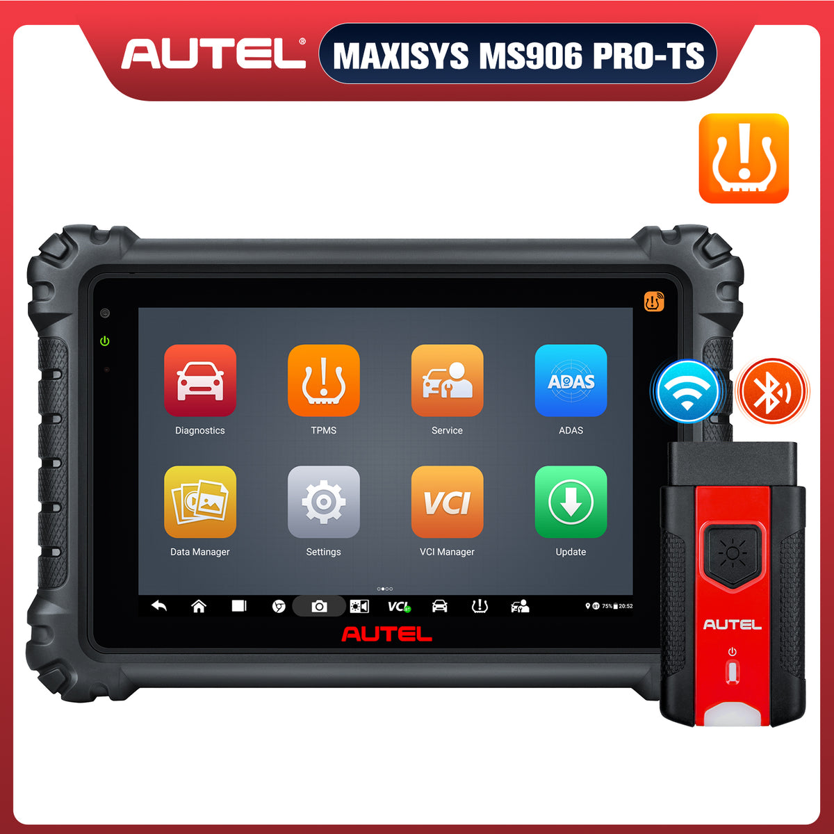 Autel Maxisys MS906Pro-TS TPMS  Bi-Directional Control Scanner — obdprice