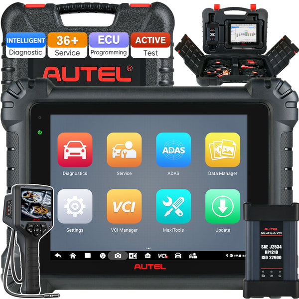 Autel MaxiSys MS909 Intelligent Diagnostic Scanner Same as Ultra/ MS919 with Topology Module Mapping, J2534 ECU Programming & Coding, Bi-Directional Control, 36+ Special Services