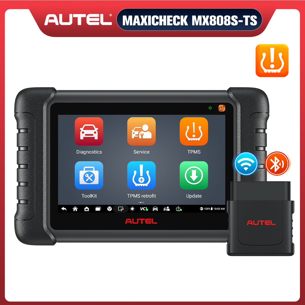 Autel MaxiCheck MX808S-TS Car Scanner, 2023 Bi-directional Tool with —  obdprice