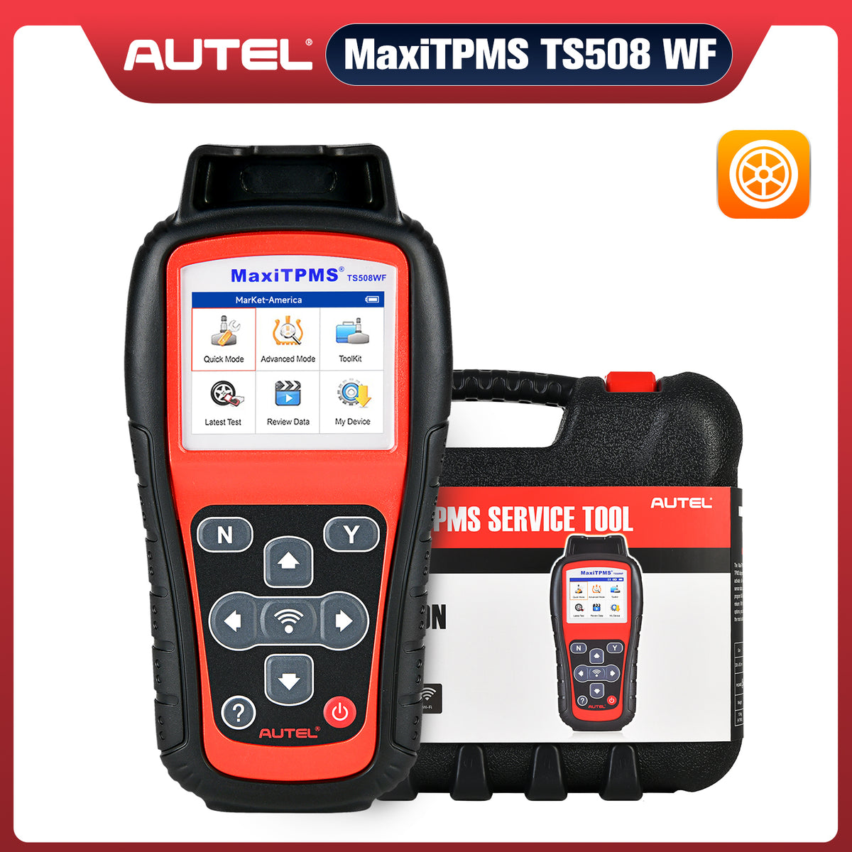 Autel MaxiTPMS TS508WF Advanced TPMS Service Tool With Wi-Fi Updates, —  obdprice
