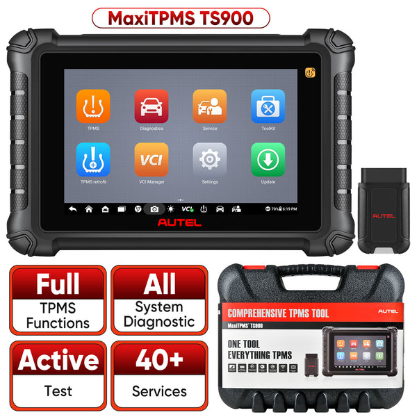 Autel MaxiTPMS TS900 TPMS Programming Tool, Full TPMS Functions, Program MX Sensor, Bi-Directional Control, All System Diagnostics, 40+ Services, Upgrade of TS608/MX808TS/MK808TS