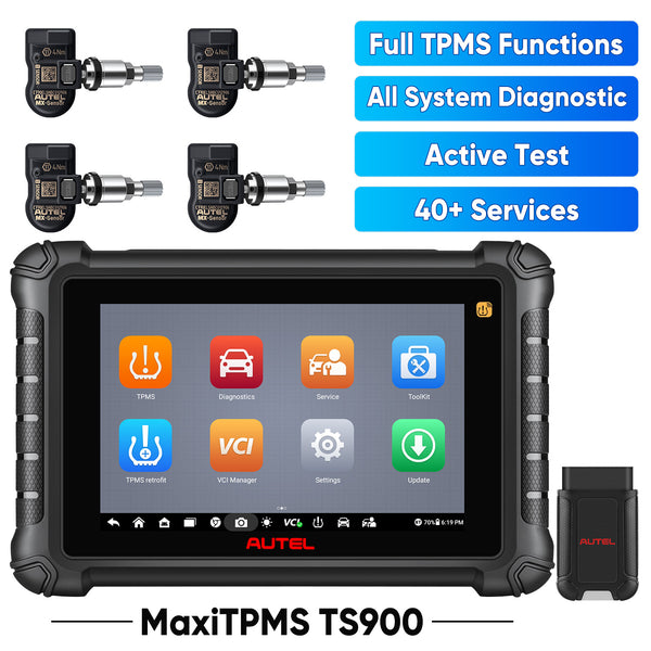 Autel MaxiTPMS TS900 TPMS Programming Tool, Full TPMS Functions, Program MX Sensor, Bi-Directional Control, All System Diagnostics, 40+ Services, Upgrade of TS608/MX808TS/MK808TS