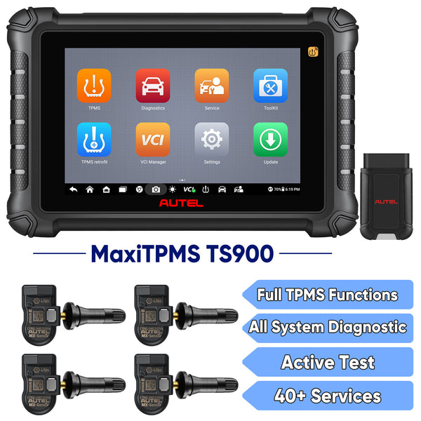 Autel MaxiTPMS TS900 TPMS Programming Tool, Full TPMS Functions, Program MX Sensor, Bi-Directional Control, All System Diagnostics, 40+ Services, Upgrade of TS608/MX808TS/MK808TS