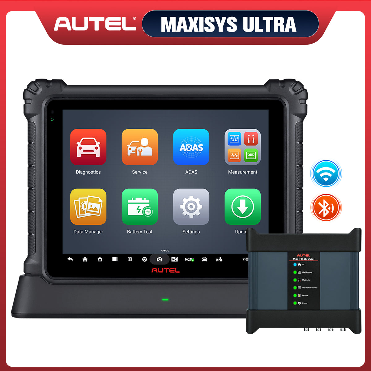 Autel USA MAXISYS Ultra Diagnostic Tablet/Scan Tool Kit with Advanced VCMI  + Free Tool